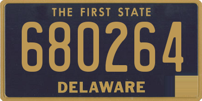 DE license plate 680264