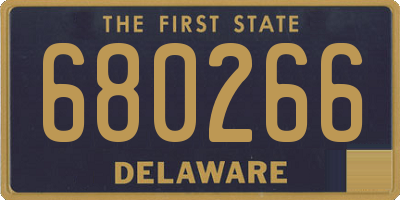DE license plate 680266