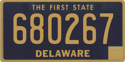 DE license plate 680267