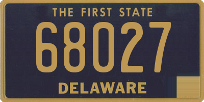DE license plate 68027