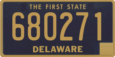 DE license plate 680271