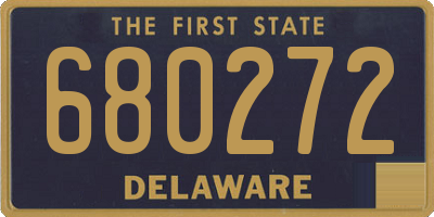 DE license plate 680272