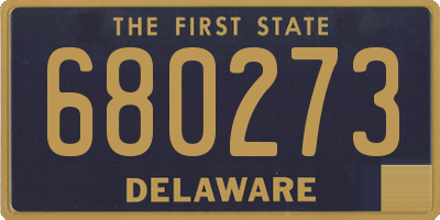 DE license plate 680273