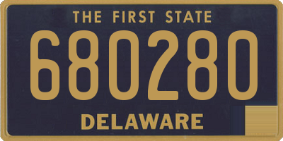 DE license plate 680280