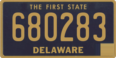 DE license plate 680283
