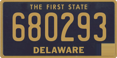DE license plate 680293