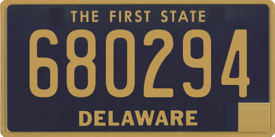 DE license plate 680294
