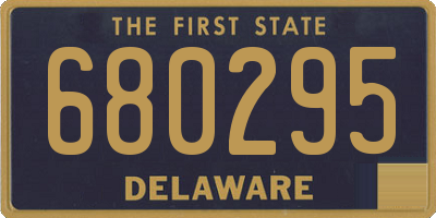 DE license plate 680295