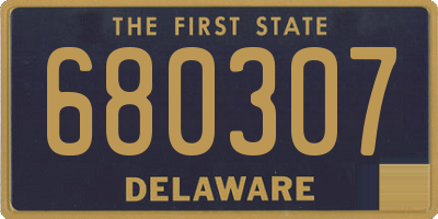 DE license plate 680307