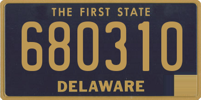 DE license plate 680310