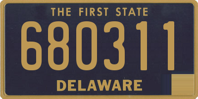 DE license plate 680311