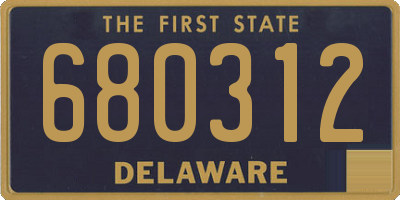 DE license plate 680312