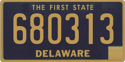 DE license plate 680313
