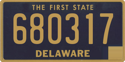 DE license plate 680317