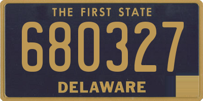 DE license plate 680327
