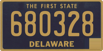 DE license plate 680328
