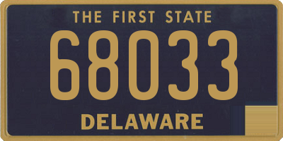 DE license plate 68033