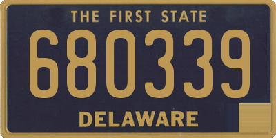 DE license plate 680339
