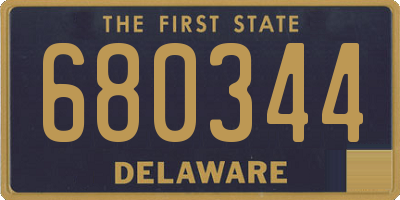 DE license plate 680344