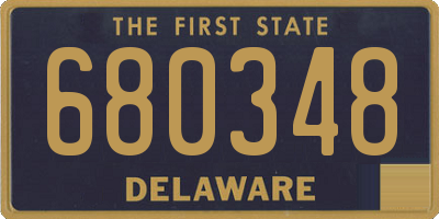 DE license plate 680348