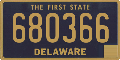 DE license plate 680366