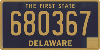 DE license plate 680367