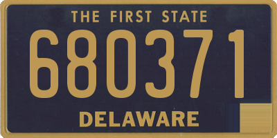 DE license plate 680371