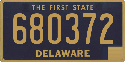 DE license plate 680372