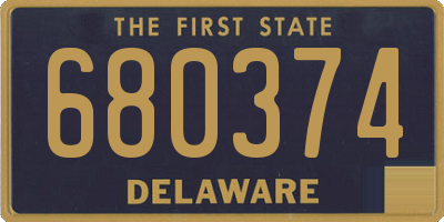 DE license plate 680374