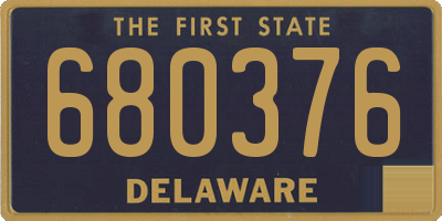 DE license plate 680376