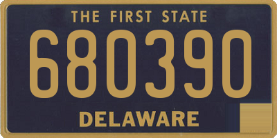 DE license plate 680390