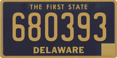 DE license plate 680393