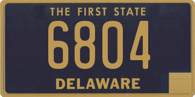 DE license plate 6804