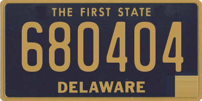 DE license plate 680404