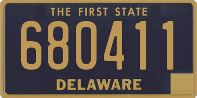 DE license plate 680411