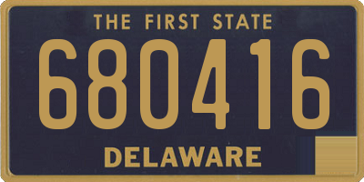 DE license plate 680416