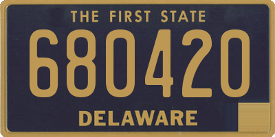 DE license plate 680420