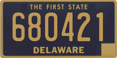 DE license plate 680421