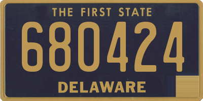 DE license plate 680424