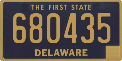 DE license plate 680435