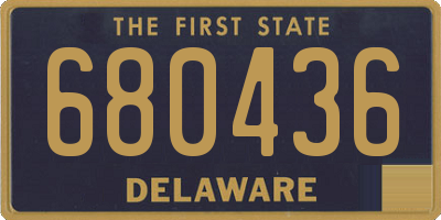 DE license plate 680436