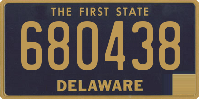DE license plate 680438