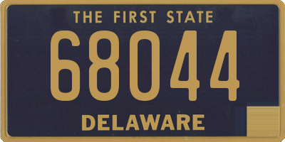DE license plate 68044