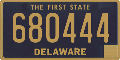 DE license plate 680444