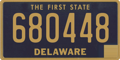 DE license plate 680448