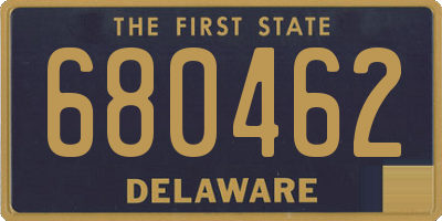 DE license plate 680462