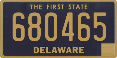 DE license plate 680465
