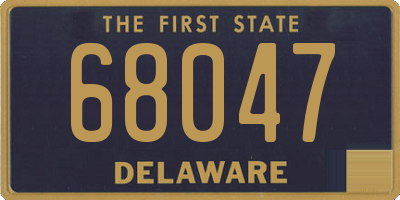 DE license plate 68047