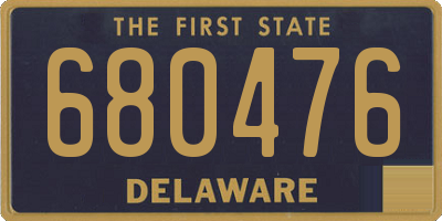 DE license plate 680476