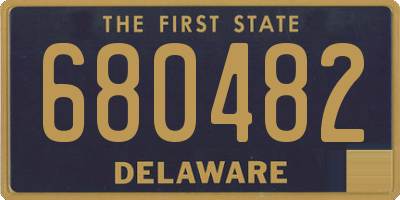 DE license plate 680482